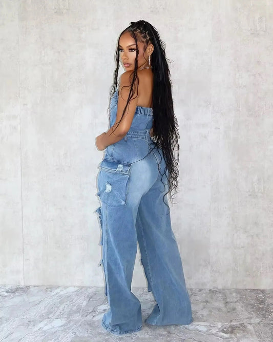 Carol Denim Jumpsuit